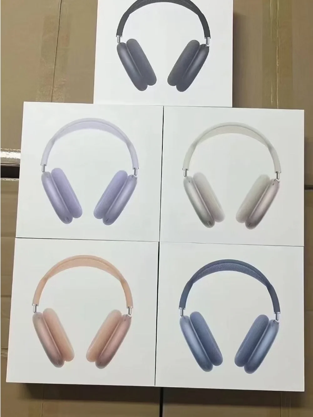 Apple Over-Ear Headphones in Orange with Peach Headband